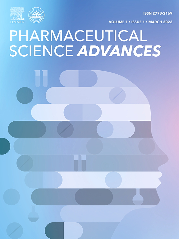 Go to journal home page - Pharmaceutical Science Advances